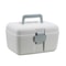 Double Layer Portable Medicine Box with Sealed Divided Storage & Childproof Safety Buckle