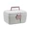 Double Layer Portable Medicine Box with Sealed Divided Storage & Childproof Safety Buckle