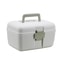 Double Layer Portable Medicine Box with Sealed Divided Storage & Childproof Safety Buckle
