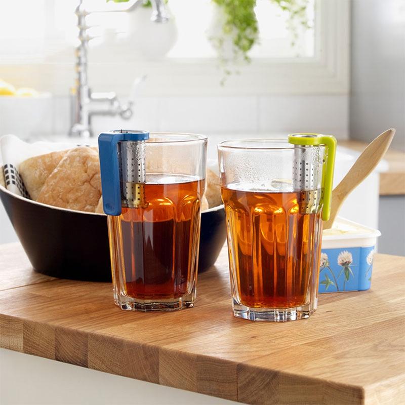Portable Stainless Steel Tea Strainer & Tea Infuser Compact Tea Filter for Loose Leaf Tea