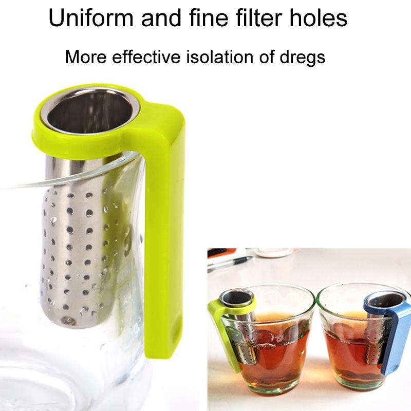 Portable Stainless Steel Tea Strainer & Tea Infuser Compact Tea Filter for Loose Leaf Tea