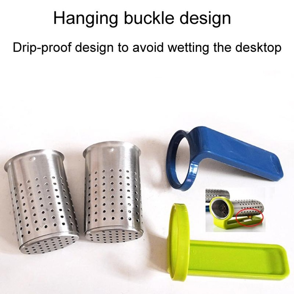 Portable Stainless Steel Tea Strainer & Tea Infuser Compact Tea Filter for Loose Leaf Tea