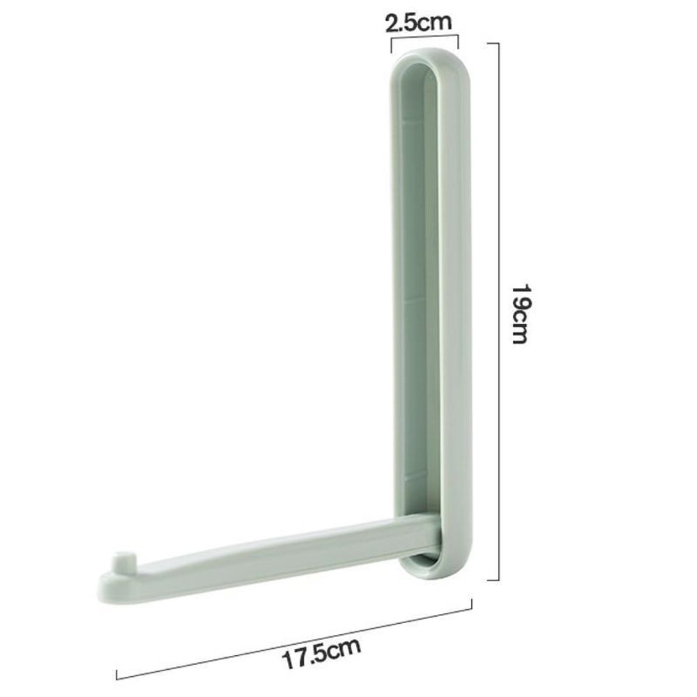 Balcony No Punch Foldable Clothes Hanger Rack Wall Mounted Adhesive Space Saving Organizer