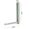 Balcony No Punch Foldable Clothes Hanger Rack Wall Mounted Adhesive Space Saving Organizer