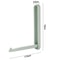 Balcony No Punch Foldable Clothes Hanger Rack Wall Mounted Adhesive Space Saving Organizer