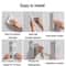 Balcony No Punch Foldable Clothes Hanger Rack Wall Mounted Adhesive Space Saving Organizer