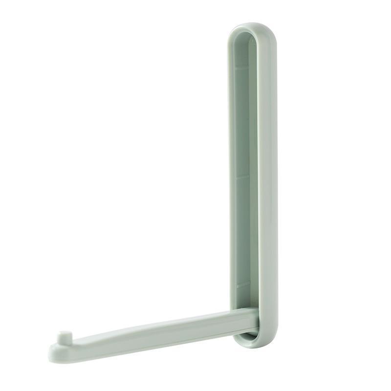 Balcony No Punch Foldable Clothes Hanger Rack Wall Mounted Adhesive Space Saving Organizer