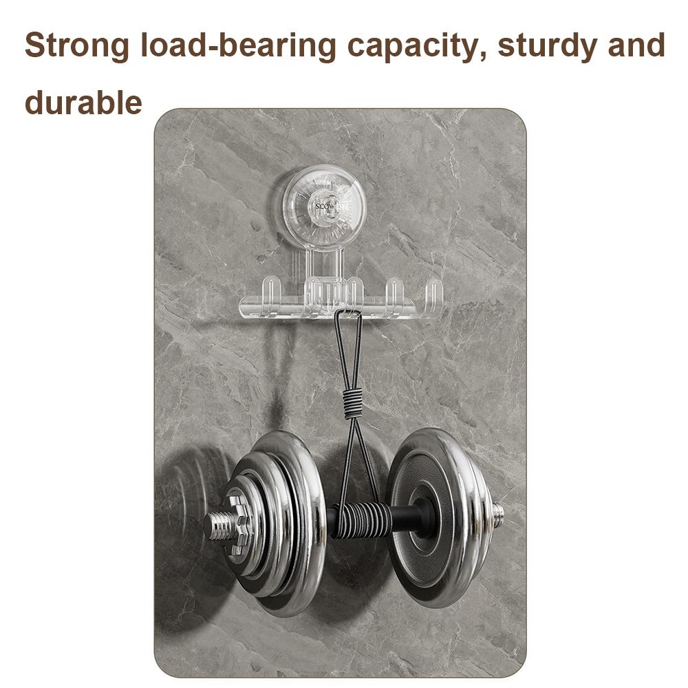 Multifunctional Suction Cup Hook Storage Rack Traceless Adhesive Wall Hook Organizer