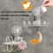 Multifunctional Suction Cup Hook Storage Rack Traceless Adhesive Wall Hook Organizer