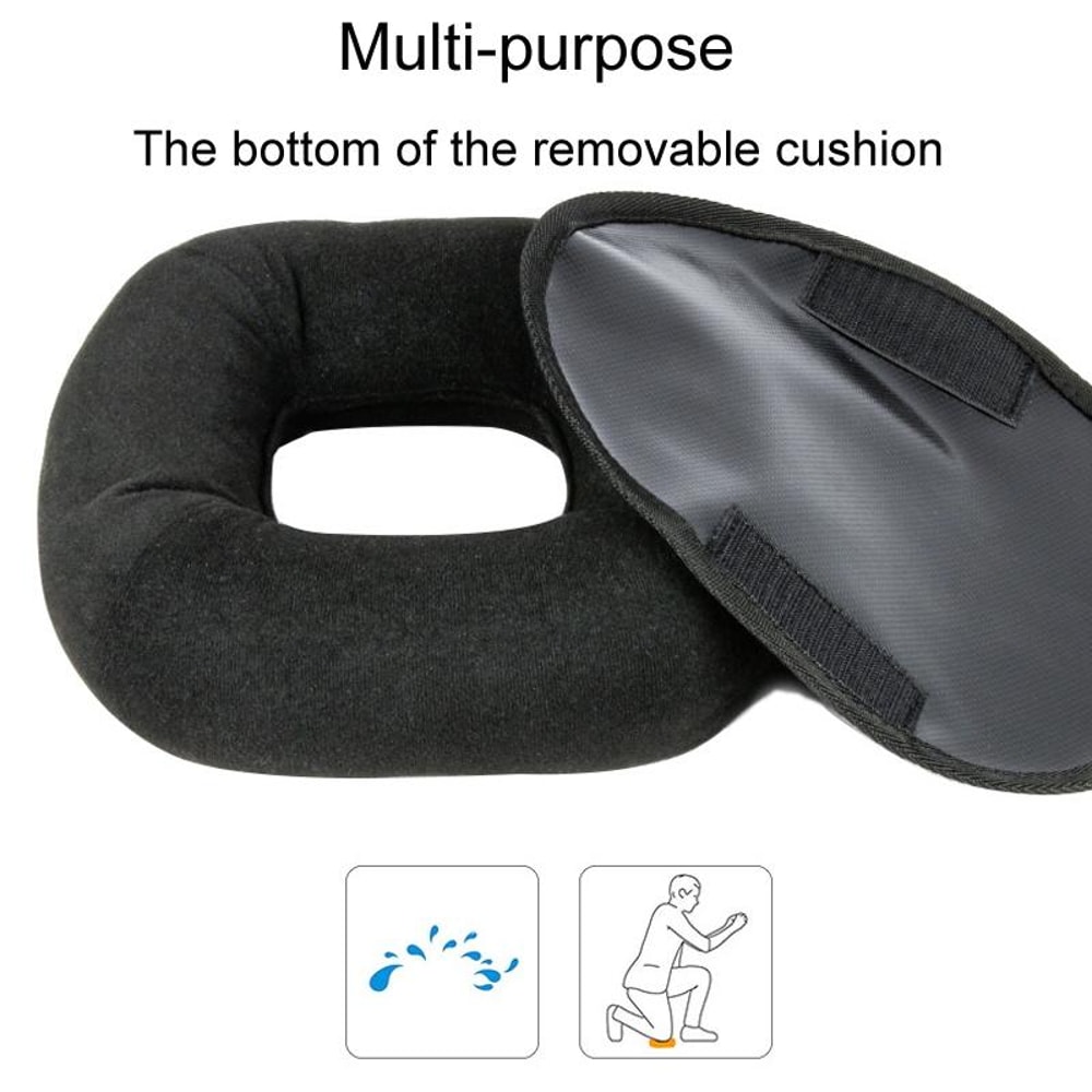 Multifunctional Motorcycle Helmet Stand with Helmet Support Pads Ventilation Storage Base (Black)