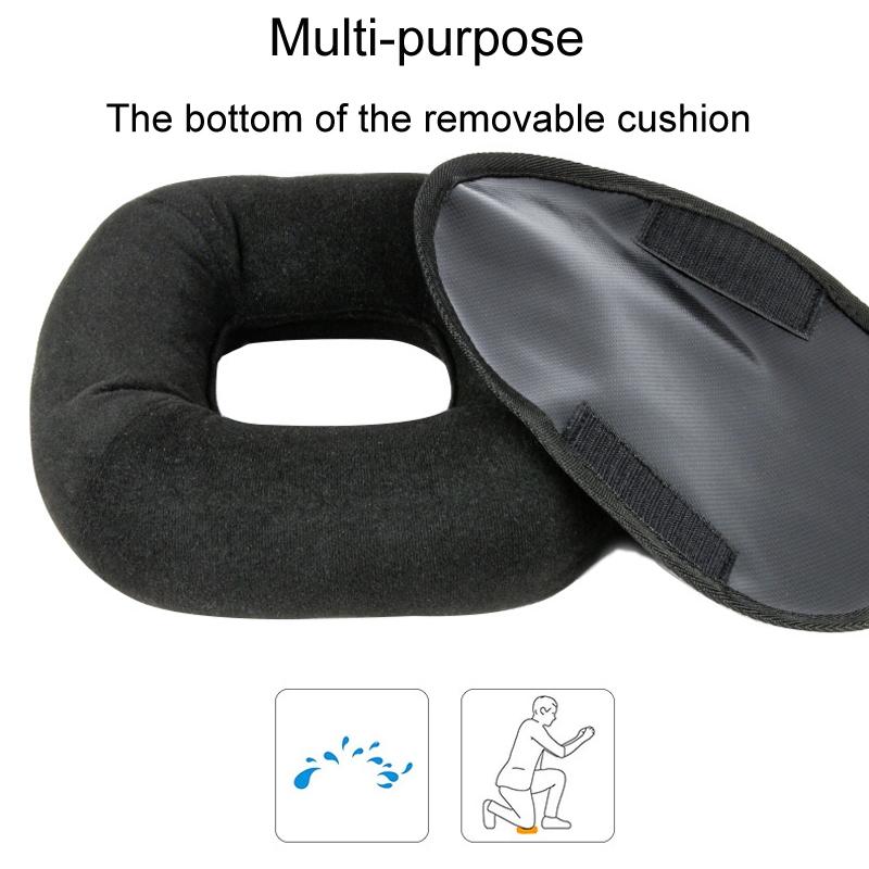 Multifunctional Motorcycle Helmet Stand with Helmet Support Pads Ventilation Storage Base (Black)