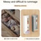 Wall Mounted Underwear Organizer & Sock Storage Box, No Drill Panty Organizer Space Saving Rack
