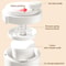 Manual Ice Crusher Ice Shaver Hand Crank Ice Blender for Household Use White
