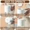 Manual Ice Crusher Ice Shaver Hand Crank Ice Blender for Household Use White