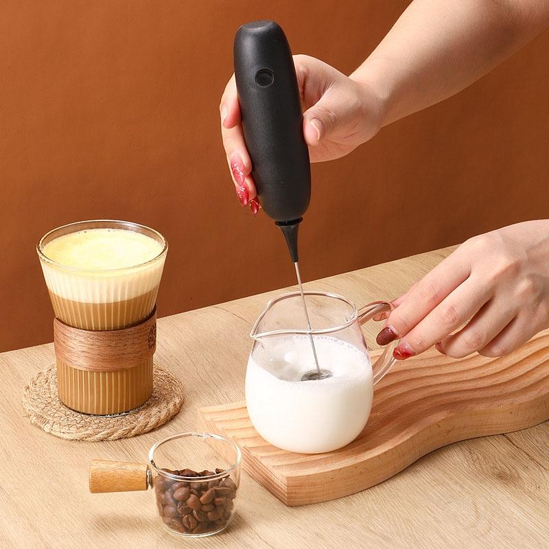 Cordless Milk Frother Electric Coffee Foam Maker Whisk