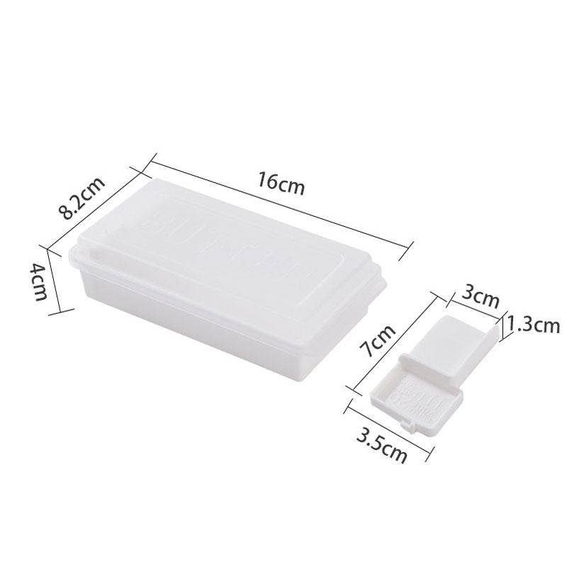 Square Butter Cutting Storage Container with Lid, Cheese & Butter Cutter Box, Portion Control Keeper