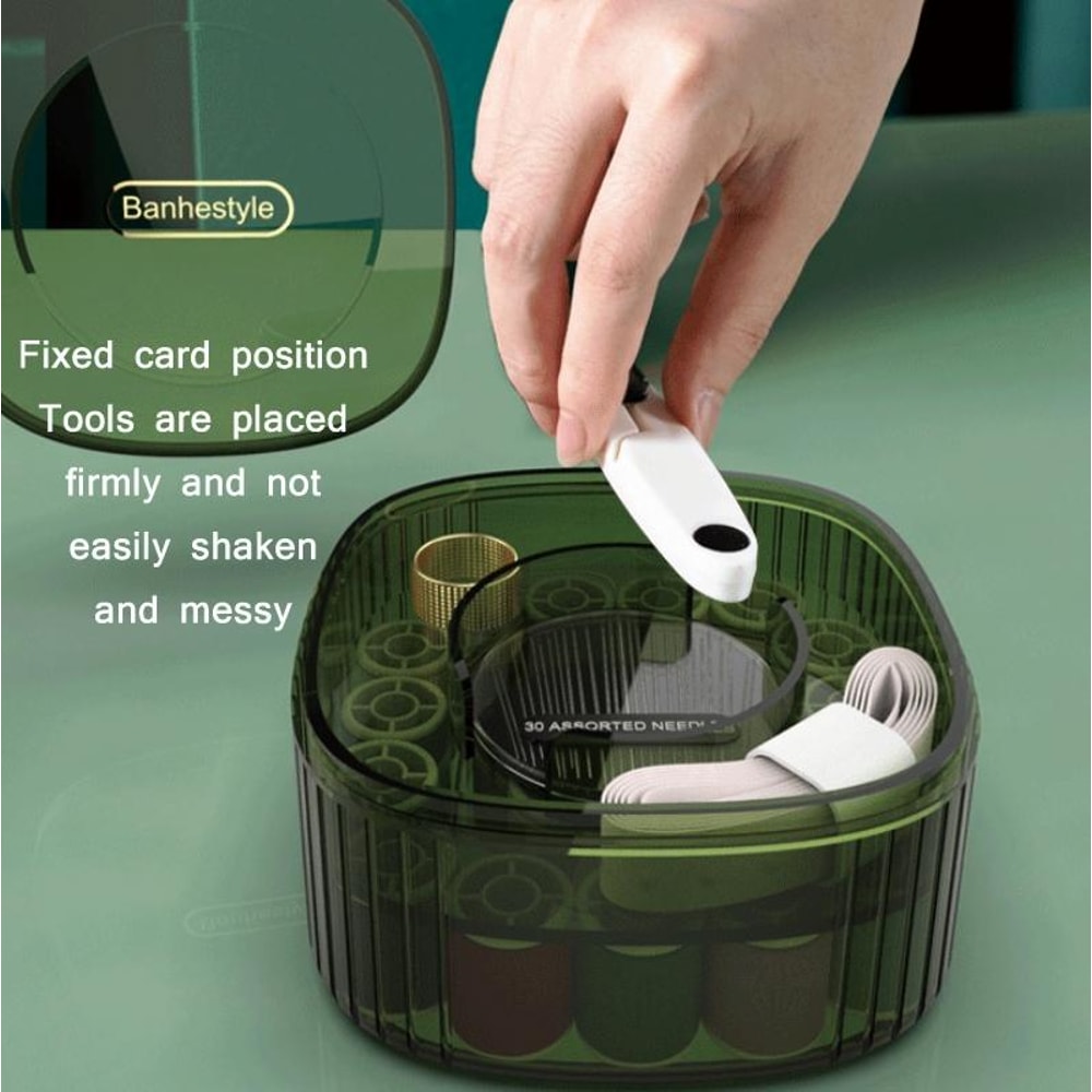 Portable Sewing Kit Organizer Needle And Thread Storage Box Set Compact Home Sewing Storage 5