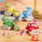 Cartoon Press and Go Inertia Toy Car Set for Kids Construction Play Vehicles