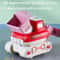 Cartoon Press and Go Inertia Toy Car Set for Kids Construction Play Vehicles