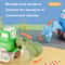 Cartoon Press and Go Inertia Toy Car Set for Kids Construction Play Vehicles