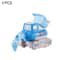 Cartoon Press and Go Inertia Toy Car Set for Kids Construction Play Vehicles