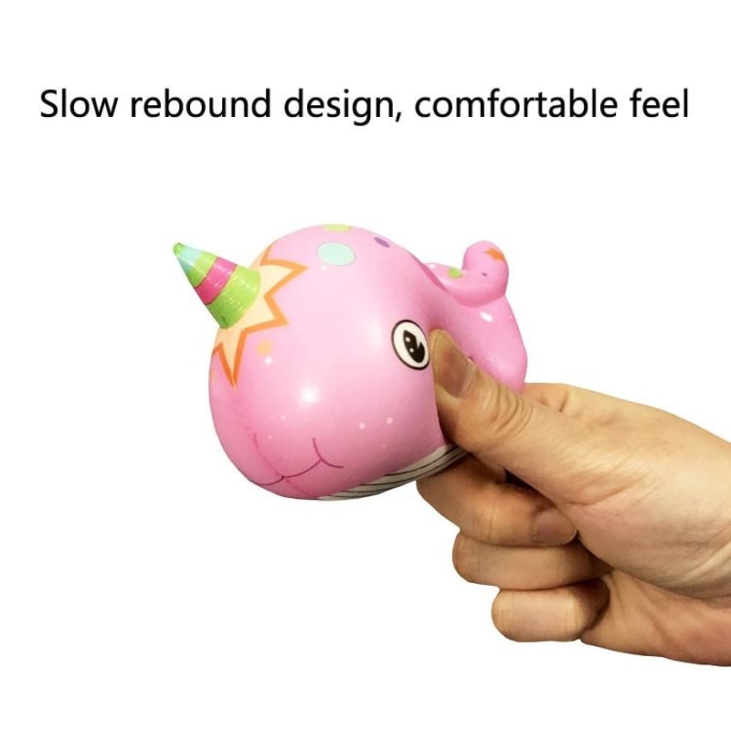 Whale Slow Rebound Squishy Toy Stress Relief Sensory Decompression Toy