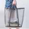 Wall Mounted Mesh Laundry Basket Foldable Portable Laundry Hamper with Handles