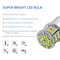LED Brake Light Bulb White High Brightness Car Tail Light Replacement