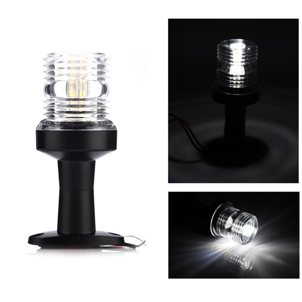 Marine LED Navigation Light Waterproof Boat Stern Anchor White Light for Yacht & RV