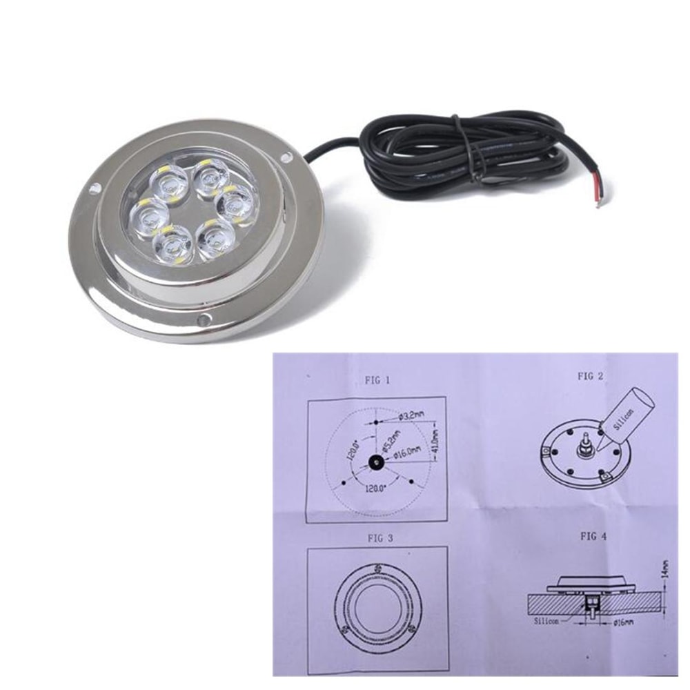 High Power Underwater Boat Light IP68 Marine LED Transom Light for Yacht