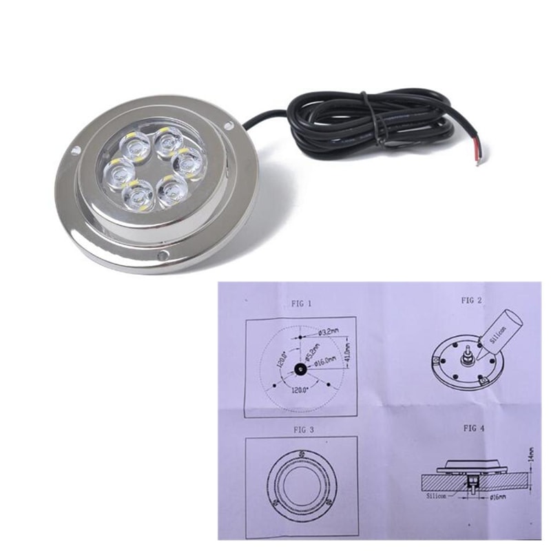 High Power Underwater Boat Light IP68 Marine LED Transom Light for Yacht