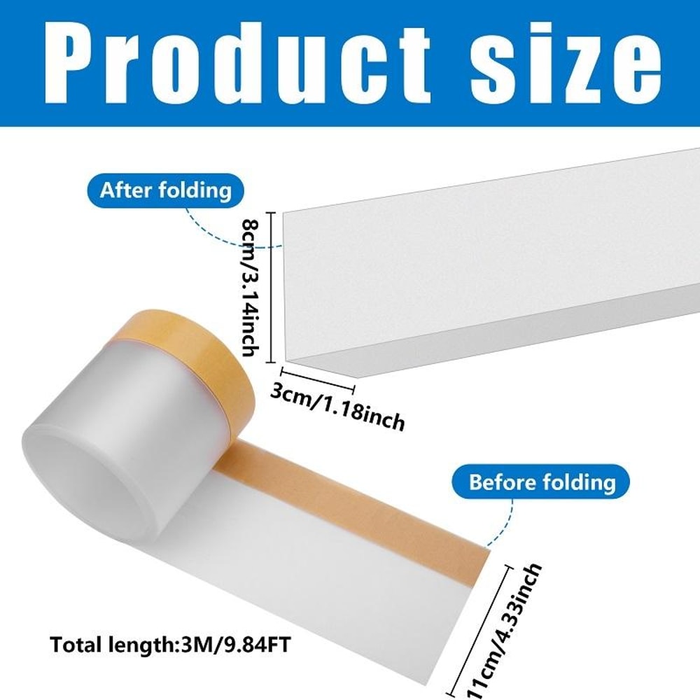 Adjustable Sofa Gap Blocker Under Bed Gap Filler Toy Blocking Strap PVC Furniture Gap Guard