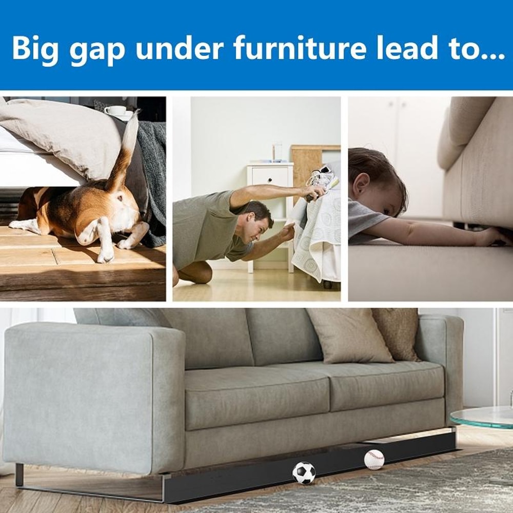 Adjustable Sofa Gap Blocker Under Bed Gap Filler Toy Blocking Strap PVC Furniture Gap Guard