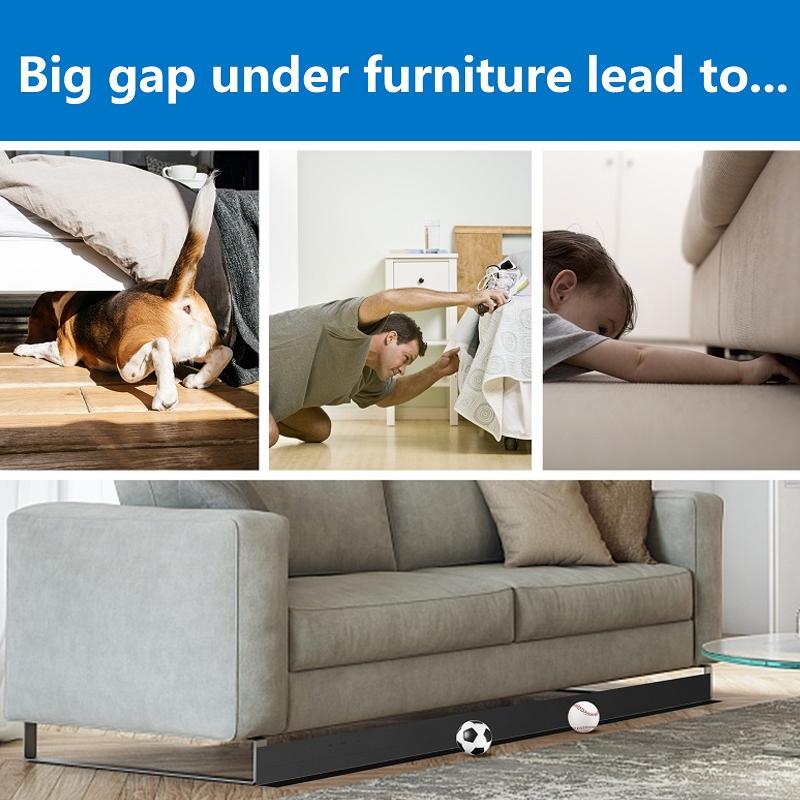 Adjustable Sofa Gap Blocker Under Bed Gap Filler Toy Blocking Strap PVC Furniture Gap Guard