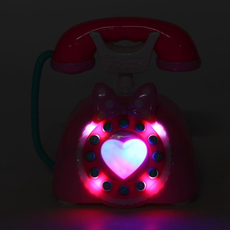 Interactive Baby Phone Toy Retro Musical Educational Toy Phone For Toddlers Pink Early Learning Sen 5
