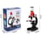 Kids Microscope Educational Science Experiment Kit with LED Light for Students