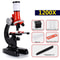 Kids Microscope Educational Science Experiment Kit with LED Light for Students