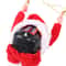 Electric Santa Parachute Toy Christmas Hanging Decoration Battery Operated Festive Flip Ornament