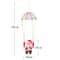 Electric Santa Parachute Toy Christmas Hanging Decoration Battery Operated Festive Flip Ornament