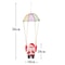 Electric Santa Parachute Toy Christmas Hanging Decoration Battery Operated Festive Flip Ornament