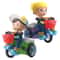 Electric Stunt Toy Car Rotating Stunt Tricycle with Lights Music Battery Powered Kids Toy