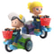 Electric Stunt Toy Car Rotating Stunt Tricycle with Lights Music Battery Powered Kids Toy