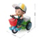 Electric Stunt Toy Car Rotating Stunt Tricycle with Lights Music Battery Powered Kids Toy
