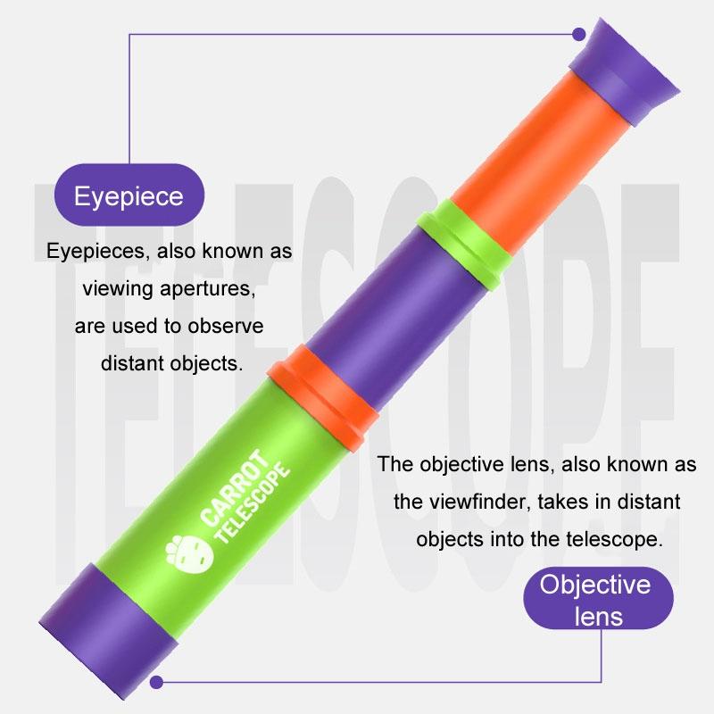 Kids Handheld Telescope Educational Retractable Focus Science Toy