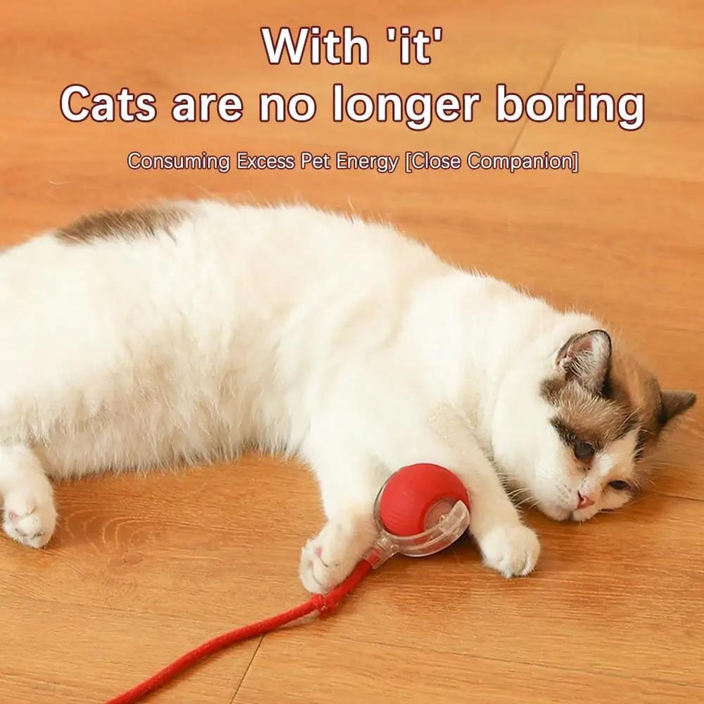 Smart Avoid Electric Cat Toy Ball Interactive Automatic Play Toy for Cats