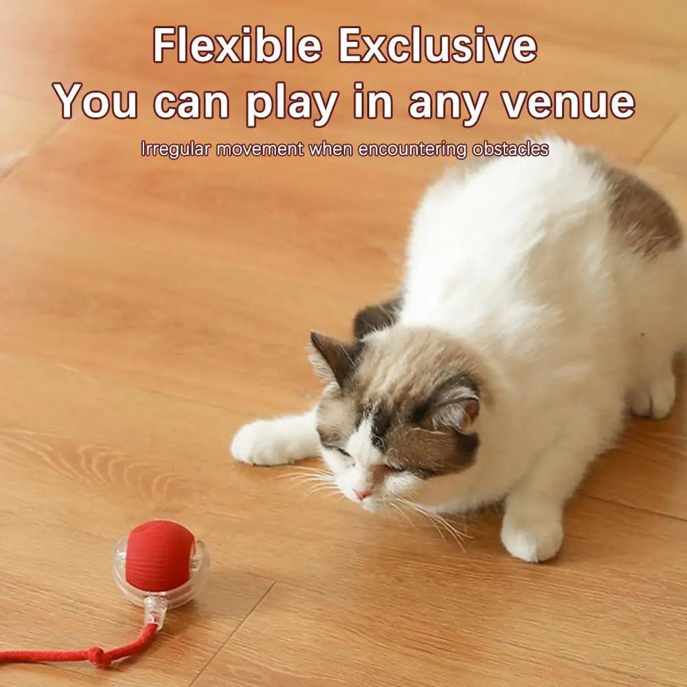 Smart Avoid Electric Cat Toy Ball Interactive Automatic Play Toy for Cats