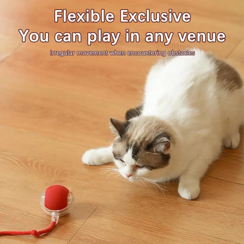 Smart Avoid Electric Cat Toy Ball Interactive Automatic Play Toy for Cats
