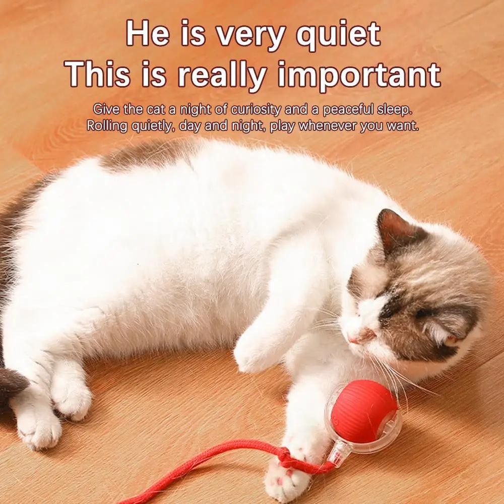 Smart Avoid Electric Cat Toy Ball Interactive Automatic Play Toy for Cats