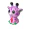 Cute Sika Deer Slow Rebound Stress Relief Squishy Toy Set PU Anti Stress Fidget Toy