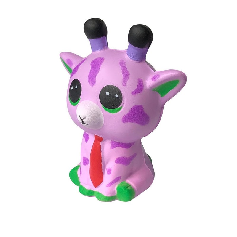 Cute Sika Deer Slow Rebound Stress Relief Squishy Toy Set PU Anti Stress Fidget Toy